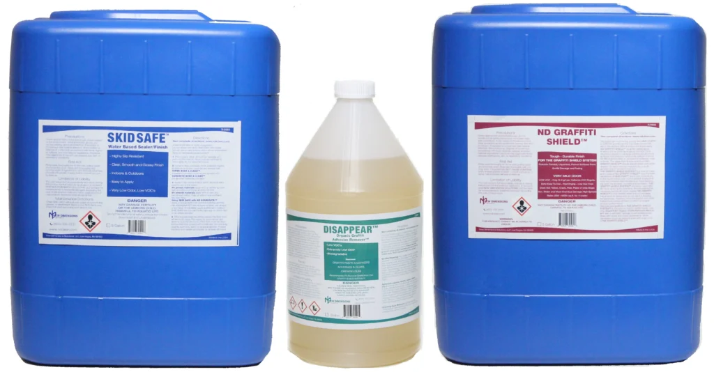 ND Graffiti Shield System™ with SKID SAFE™ sealer and ND GRAFFITI SHIELD™ protective topcoat.
